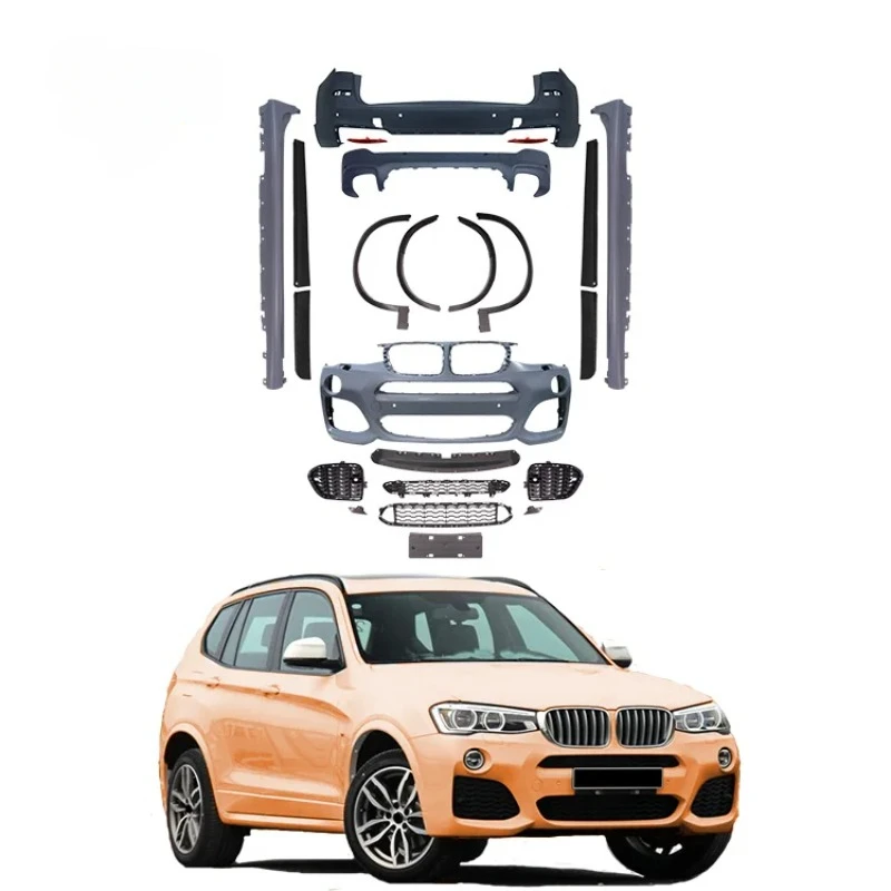 For BMW X3 F25 X3M Body Kit Include Front Bumper Rear Bumper Side Skirts Rear Diffuser
For BMW X3 F25 X3M Body Kit Include Front Bumper Rear Bumper Side Skirts Rear Diffuser