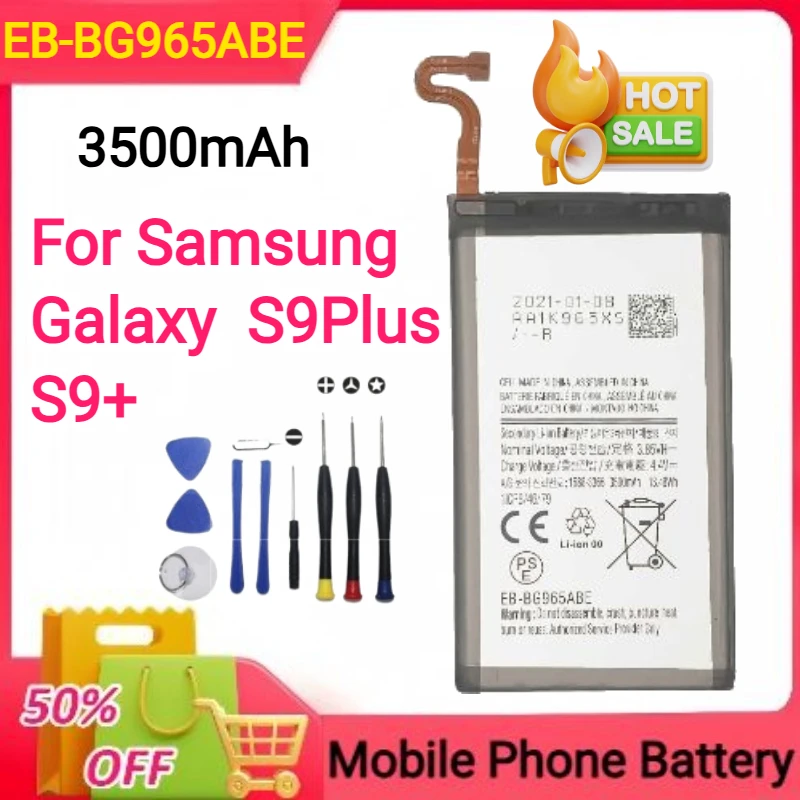 3500mAh EB-BG965ABE Replacement Battery for Samsung Galaxy S9 Plus S9+ G965 G965W G965F G965U G9650 Mobile Phone Battery+Tools
3500mAh EB-BG965ABE Replacement Battery for Samsung Galaxy S9 Plus S9+ G965 G965W G965F G965U G9650 Mobile Phone Battery+Tools