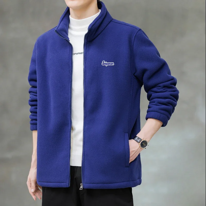 Men's Polar Fleece Jacket Autumn Winter New Solid Color Thickened Warm Outdoor Camping Stand Up Collar Jacket Men's Parke Coat
Men's Polar Fleece Jacket Autumn Winter New Solid Color Thickened Warm Outdoor Camping Stand Up Collar Jacket Men's Parke Coat