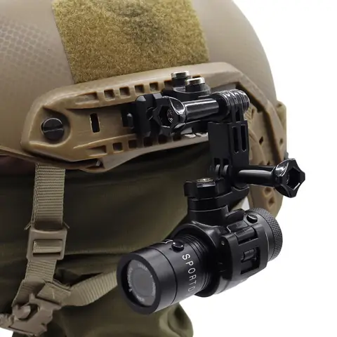 Tactical FAST MICH Helmet Camera Outdoor 720 1080P Sport Camera Hunting Airsoft Camera For 20mm Helmet Side Guide Rail