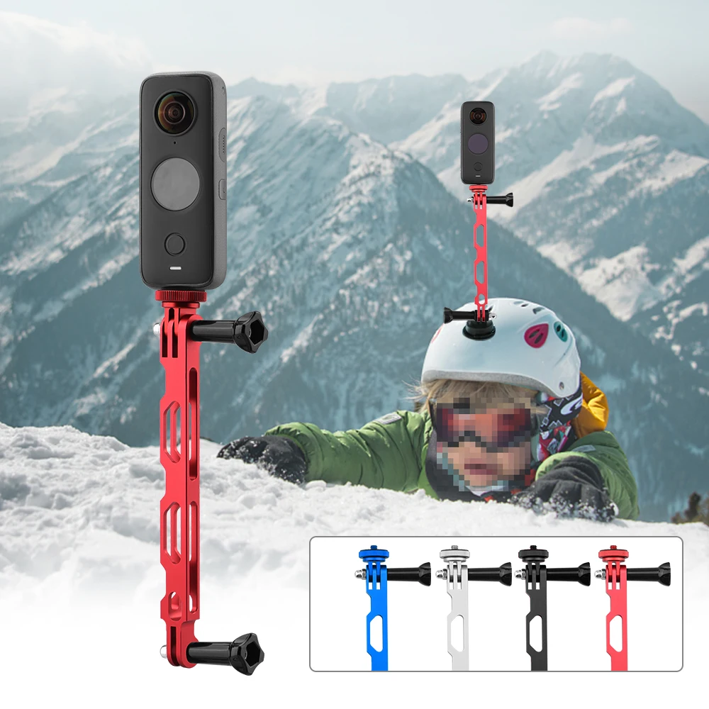 Адаптер алюминиевого удлинителя для Insta360 ONE X2 X, кронштейн для крепления на шлем для панорамной камеры Insta 360, аксессуары
Адаптер алюминиевого удлинителя для Insta360 ONE X2 X, кронштейн для крепления на шлем для панорамной камеры Insta 360, аксессуары
