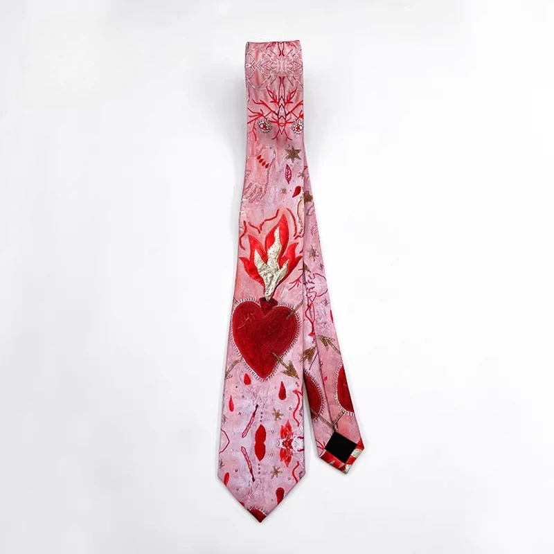 Tie shirt men's and women's pink neck ties college casual shirt accessories design y2k personality flame heart printing neck tie
Tie shirt men's and women's pink neck ties college casual shirt accessories design y2k personality flame heart printing neck tie