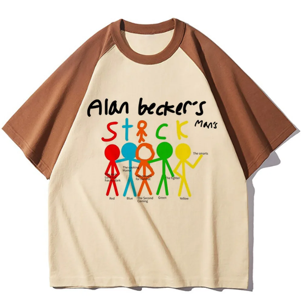 Alan Becker, топ, женская смешанная футболка, женская забавная одежда с рисунком y2k
Alan Becker, топ, женская смешанная футболка, женская забавная одежда с рисунком y2k