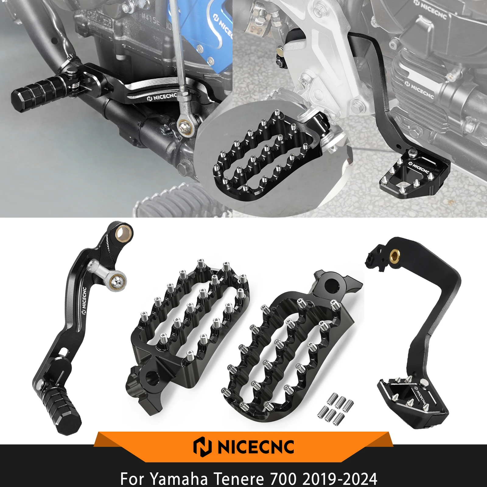 NICECNC For Yamaha Tenere 700 2019-2024 Rear Brake Lever Pedal Foot Pegs Footrest Shift Lever Gear Shifter Tenere700 Accessories
NICECNC For Yamaha Tenere 700 2019-2024 Rear Brake Lever Pedal Foot Pegs Footrest Shift Lever Gear Shifter Tenere700 Accessories