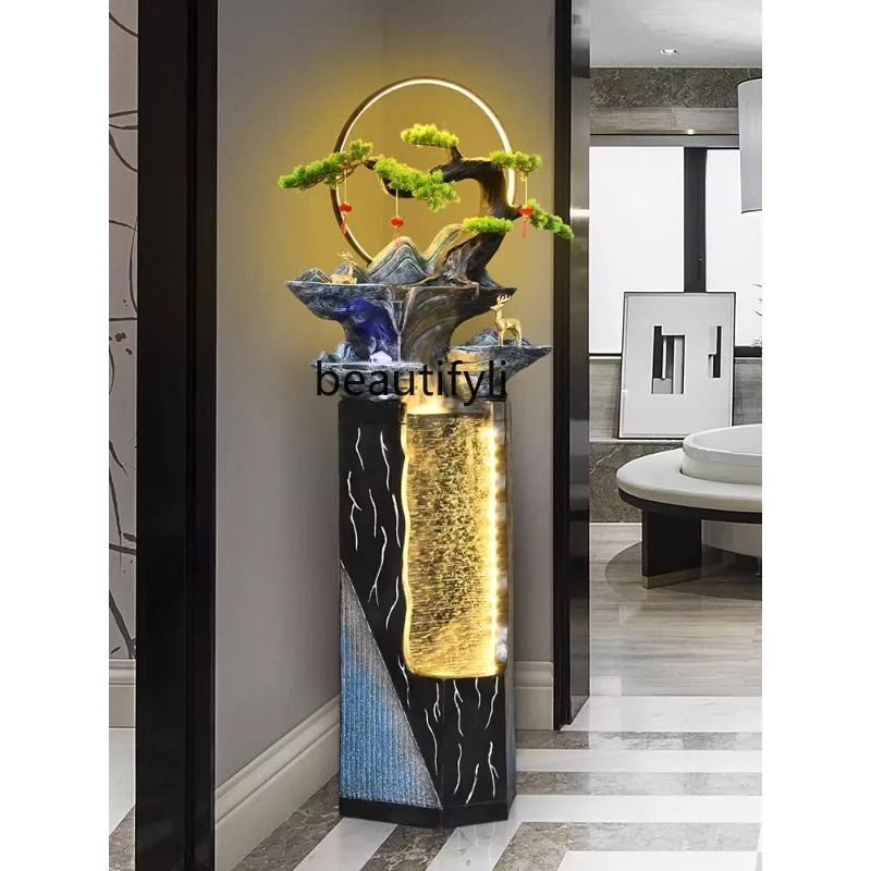New Chinese Style Water Fountain Home Living Room Floor Decoration Large Decoration Club Landscape Office Opening Gift
New Chinese Style Water Fountain Home Living Room Floor Decoration Large Decoration Club Landscape Office Opening Gift