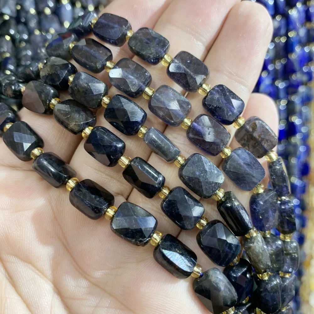 Natural Amethyst square cutting surface 8x10mm Lapis Lazuli sunstone lolite Loose Bead DIY Earrings Necklace Bracelet Making 
Natural Amethyst square cutting surface 8x10mm Lapis Lazuli sunstone lolite Loose Bead DIY Earrings Necklace Bracelet Making