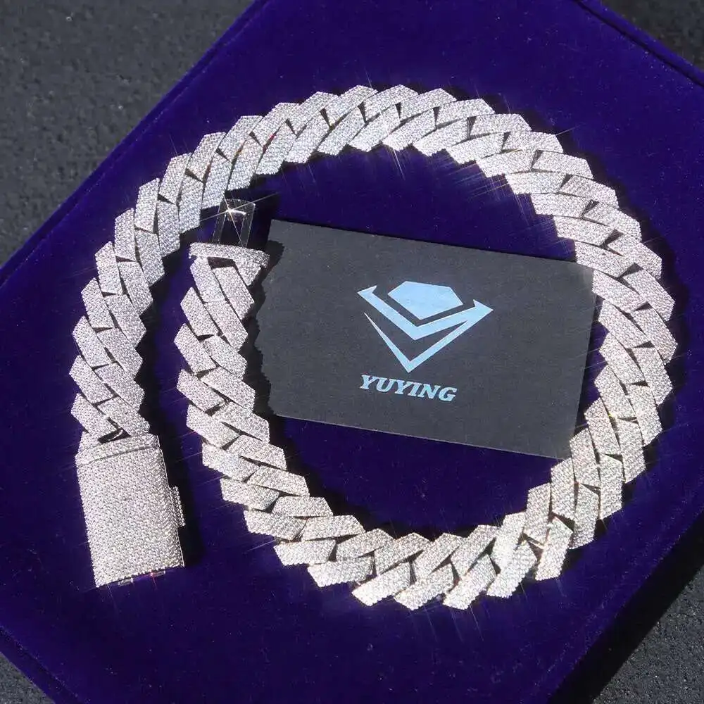 Ready to Ship Heavy Silver 20mm 4rows Necklace18k Gold Plated Necklace Vvs Moissanite Diamond Cuban Link Chain
Ready to Ship Heavy Silver 20mm 4rows Necklace18k Gold Plated Necklace Vvs Moissanite Diamond Cuban Link Chain
