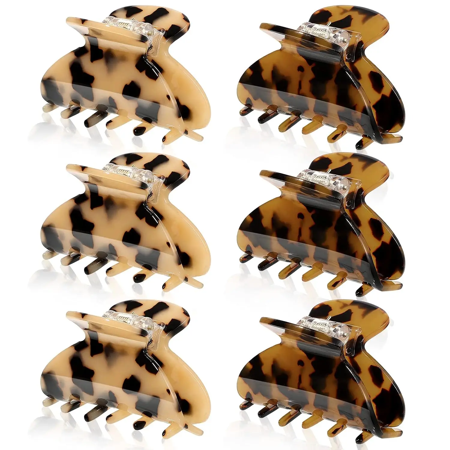 6 Pcs Medium Hair Claw Clips for Thin Hair, 2.6 Inch Tortoise Shell Banana Jaw Clips French Style Barrettes for Women
6 Pcs Medium Hair Claw Clips for Thin Hair, 2.6 Inch Tortoise Shell Banana Jaw Clips French Style Barrettes for Women