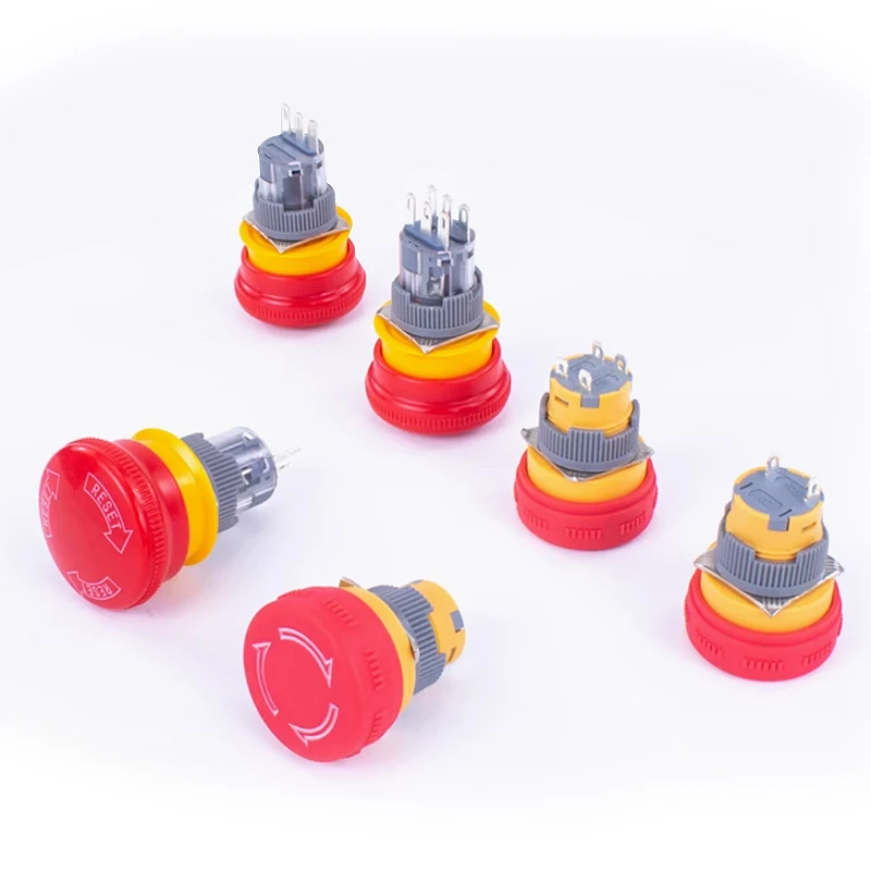 16mm 22mm Ultra Thin Plastic emergency stop button stop charging pile power outage on off mushroom emergency switch self-locking
16mm 22mm Ultra Thin Plastic emergency stop button stop charging pile power outage on off mushroom emergency switch self-locking
