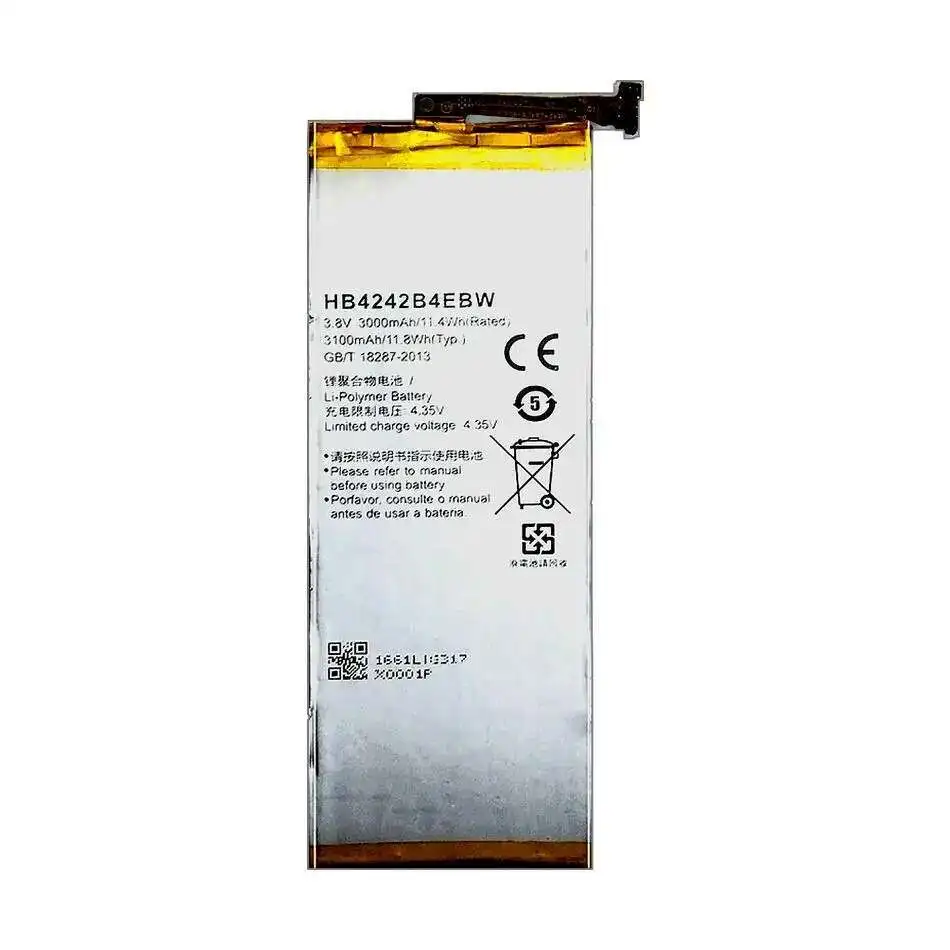 HB4242B4EBW For Huawei Honor 4X 6 7i che2-l11 H60-L01 H60-L02 H60-L11 H60-L04 Mobile Phone Battery Reliable Replacement 3100mAh
HB4242B4EBW For Huawei Honor 4X 6 7i che2-l11 H60-L01 H60-L02 H60-L11 H60-L04 Mobile Phone Battery Reliable Replacement 3100mAh