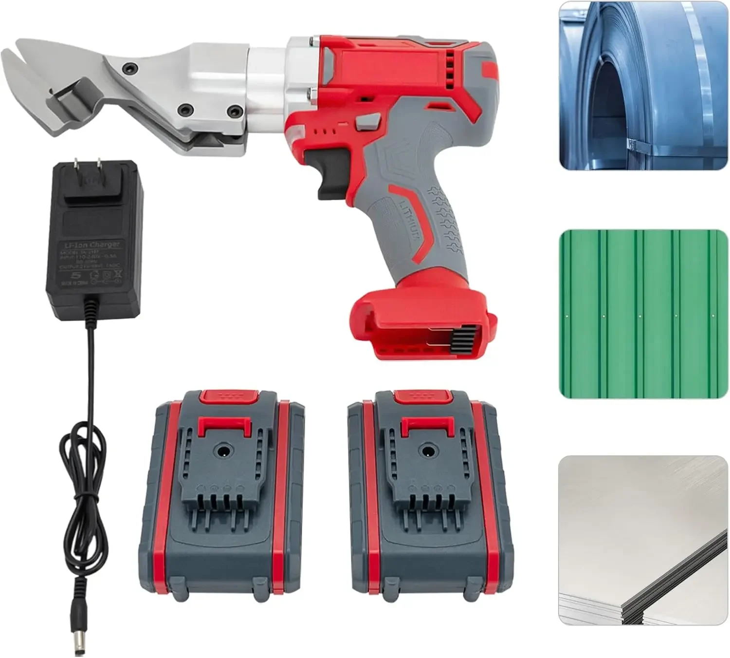 21V 600W Electric Metal Shear, Chrome Vanadium Steel Alloy Head Electric Metal Cutter Shear 2-speed Adjustment Metal Shears
21V 600W Electric Metal Shear, Chrome Vanadium Steel Alloy Head Electric Metal Cutter Shear 2-speed Adjustment Metal Shears