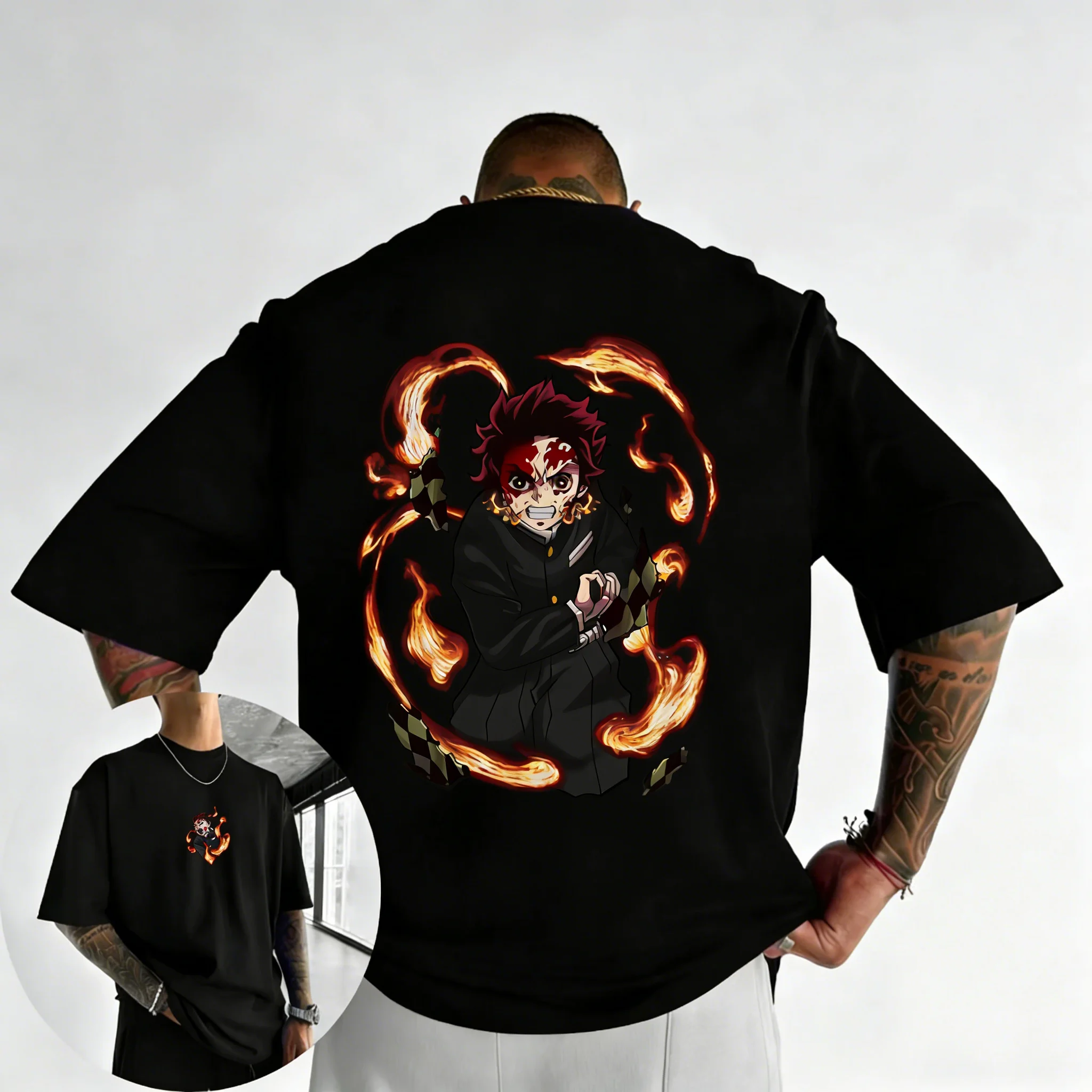 Demon Slayer Anime Tanjiro Printed Cotton T-shirt 2026 Summer New Style Men's and Women's Street Hip Hop Casual Loose Y2K Top
Demon Slayer Anime Tanjiro Printed Cotton T-shirt 2026 Summer New Style Men's and Women's Street Hip Hop Casual Loose Y2K Top
