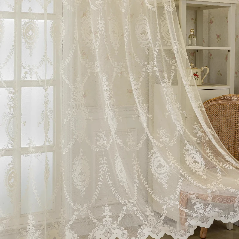 European Style Embroidered Living Room and Bedroom Blackout Curtains Curtains White Tulle Fashion Jacquard Rideaux Voilage
European Style Embroidered Living Room and Bedroom Blackout Curtains Curtains White Tulle Fashion Jacquard Rideaux Voilage