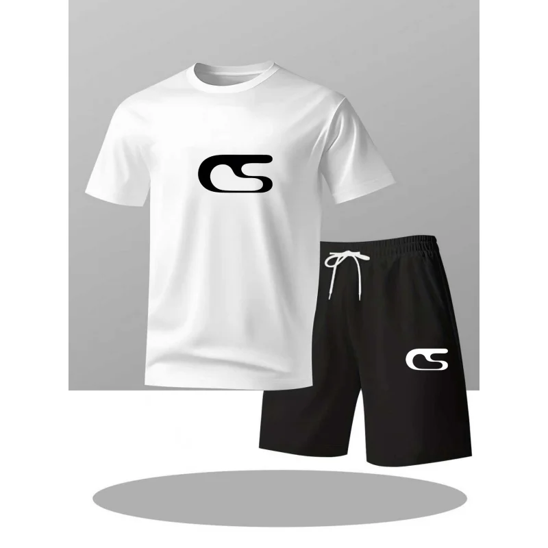 Summer European-style new youth men's short-sleeve shorts set Fashionable round neckTShirt Top+Breathable two-piece shorts set
Summer European-style new youth men's short-sleeve shorts set Fashionable round neckTShirt Top+Breathable two-piece shorts set