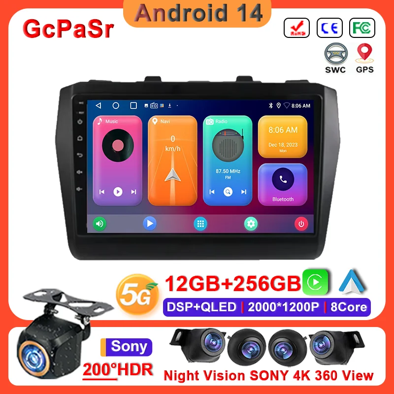 Android 14 Car player Auto Car Radio For Suzuki Swift 2016 2017 - 2011 Auto Radio Dash Cam High-performance Navigation GPS DVD
Android 14 Car player Auto Car Radio For Suzuki Swift 2016 2017 - 2011 Auto Radio Dash Cam High-performance Navigation GPS DVD