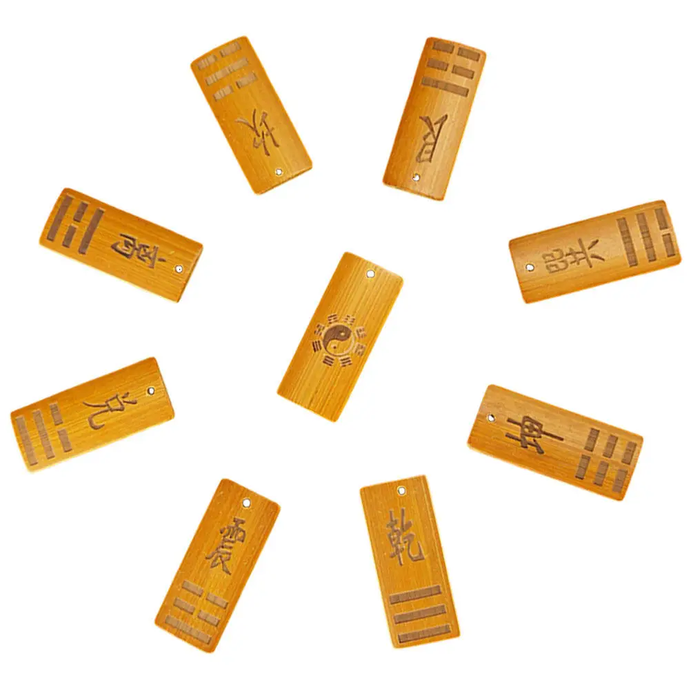 9Pcs Wooden Bagua Divination Cards Fengshui Tool Spiritual Prediction Divination Supplies Gift Wooden Pendulum Board
9Pcs Wooden Bagua Divination Cards Fengshui Tool Spiritual Prediction Divination Supplies Gift Wooden Pendulum Board