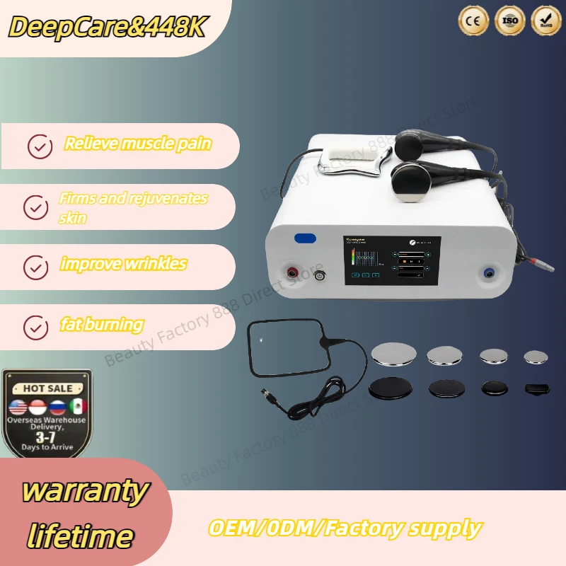448Khz INDIBA Tecar CET RET Pain Relief Physical Therapy Machine Diatermia Body Shaping Fat Reduction Skin Tightening Machine
448Khz INDIBA Tecar CET RET Pain Relief Physical Therapy Machine Diatermia Body Shaping Fat Reduction Skin Tightening Machine