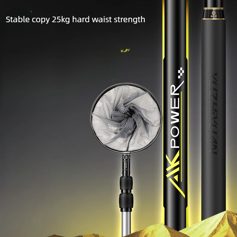 Professional Big Game Landing Net, Ultra-Light Stiff Carbon, Strong Backbone High Capacity, Break-Resistant Pole & Mesh Kit
Professional Big Game Landing Net, Ultra-Light Stiff Carbon, Strong Backbone High Capacity, Break-Resistant Pole & Mesh Kit
