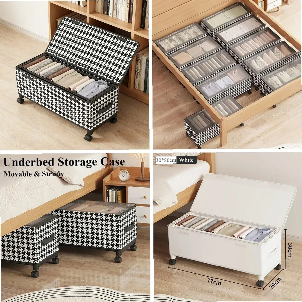 Non-Woven Multifunctional Clothes Storage Box With Wheels Movable Underbed Organizer Rolling Chest of Drawers for Clothing Goods
Non-Woven Multifunctional Clothes Storage Box With Wheels Movable Underbed Organizer Rolling Chest of Drawers for Clothing Goods