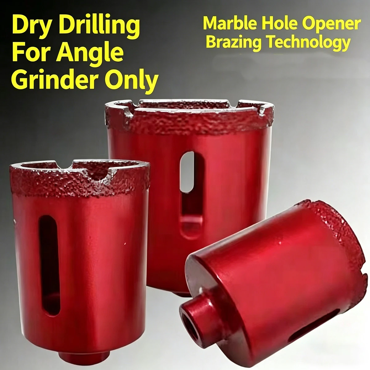 1pc 6-100mm Diamond Brazed Core Dry Drill Bit M10 Angle Grinder For Porcelain Tiles Marble Glass Granite Hole Saw Cutter Cutting
1pc 6-100mm Diamond Brazed Core Dry Drill Bit M10 Angle Grinder For Porcelain Tiles Marble Glass Granite Hole Saw Cutter Cutting