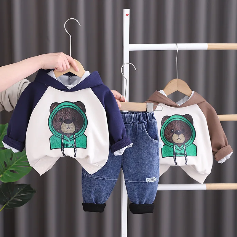 Boys Sweatshirts Clothes Sets Spring Autumn Children Cotton Hoodies Coats Jeans Pants 2pcs Tracksuits For Baby Suit Kids Outfits
Boys Sweatshirts Clothes Sets Spring Autumn Children Cotton Hoodies Coats Jeans Pants 2pcs Tracksuits For Baby Suit Kids Outfits