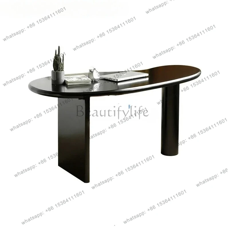 Nordic Style Wind Black Solid Wood Paint Desk Modern Minimalist Designer Workbench Desk
Nordic Style Wind Black Solid Wood Paint Desk Modern Minimalist Designer Workbench Desk