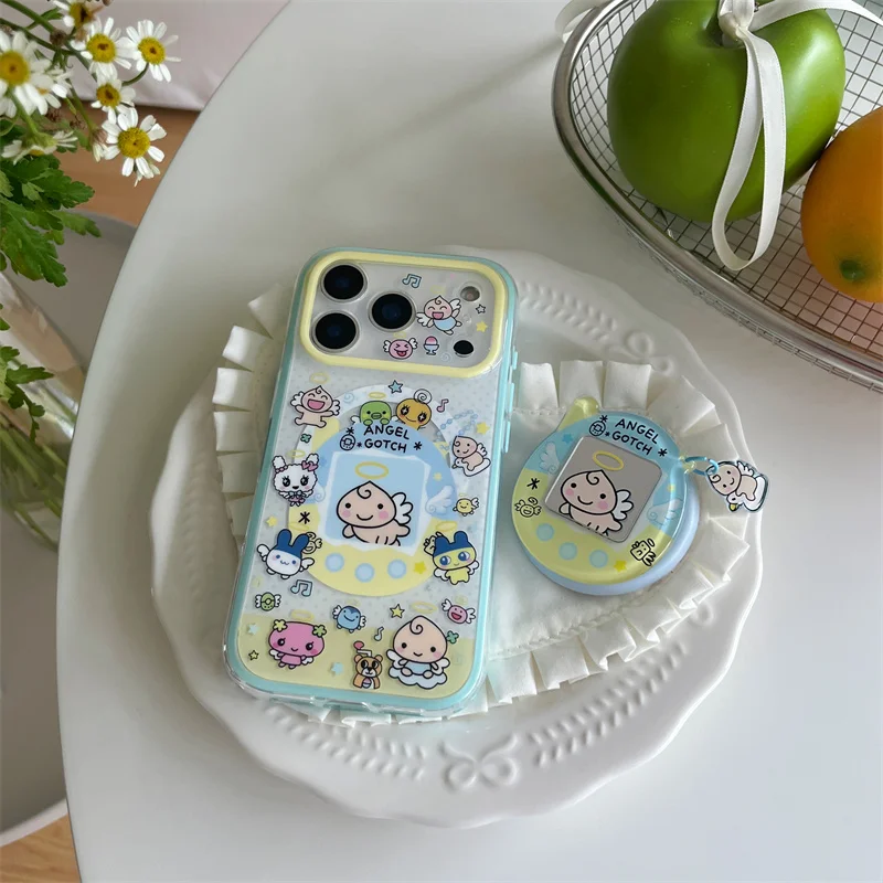 Cute Angel Gotch Cartoon Magnetic Phone Case For iPhone 15 16 17 Promax Kawaii Baby Pet Shockproof Cover With Magsafe Stand Hold
Cute Angel Gotch Cartoon Magnetic Phone Case For iPhone 15 16 17 Promax Kawaii Baby Pet Shockproof Cover With Magsafe Stand Hold