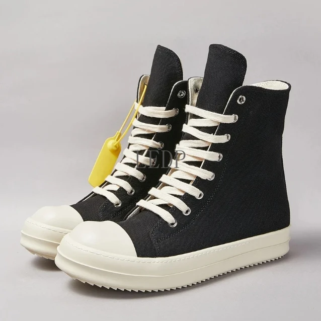 Brand Luxury Casual Men Shoe Classic Black Canvas High Top Sneaker Woman Quality Ankle Boot Platform Zip Fashion Designer Shoes
Brand Luxury Casual Men Shoe Classic Black Canvas High Top Sneaker Woman Quality Ankle Boot Platform Zip Fashion Designer Shoes