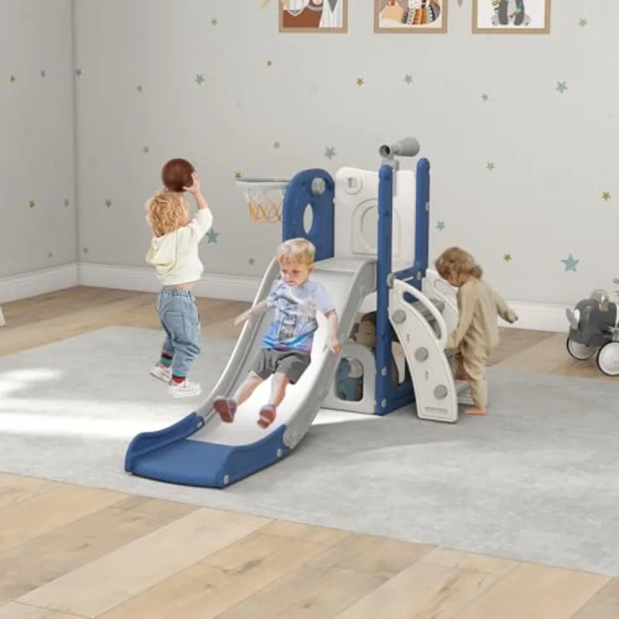 Крытая горка для малышей 1–3 лет — отдельно стоящая детская горка, слайдер для уличной игровой площадки с альпинистом, баскетбольное кольцо, телескоп Sto
Крытая горка для малышей 1–3 лет — отдельно стоящая детская горка, слайдер для уличной игровой площадки с альпинистом, баскетбольное кольцо, телескоп Sto