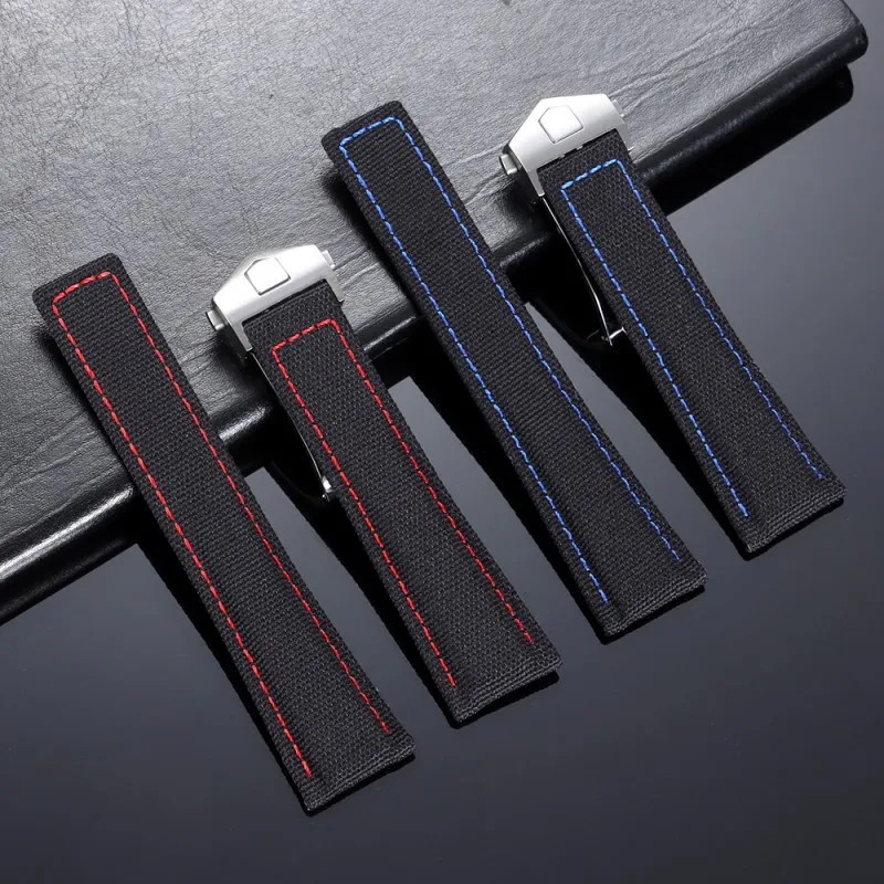 20mm 22mm High Quality Nylon+Leather Soft Watch Strap Replacement for Universal Sport Waterproof Watch Band Bracelet Accessories
20mm 22mm High Quality Nylon+Leather Soft Watch Strap Replacement for Universal Sport Waterproof Watch Band Bracelet Accessories