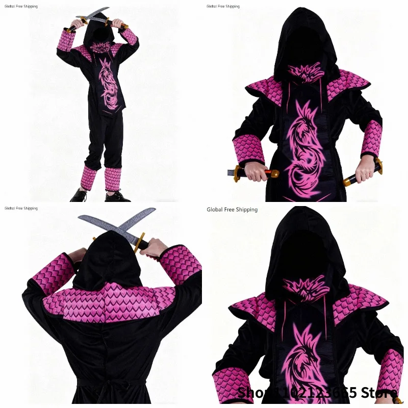 Anime Niñas Niños Ninja Cosplay Costume Halloween Carnival For Enfant Samurai Costumes Dragon Ninja Suit Birthday Dress Clothes
Anime Niñas Niños Ninja Cosplay Costume Halloween Carnival For Enfant Samurai Costumes Dragon Ninja Suit Birthday Dress Clothes