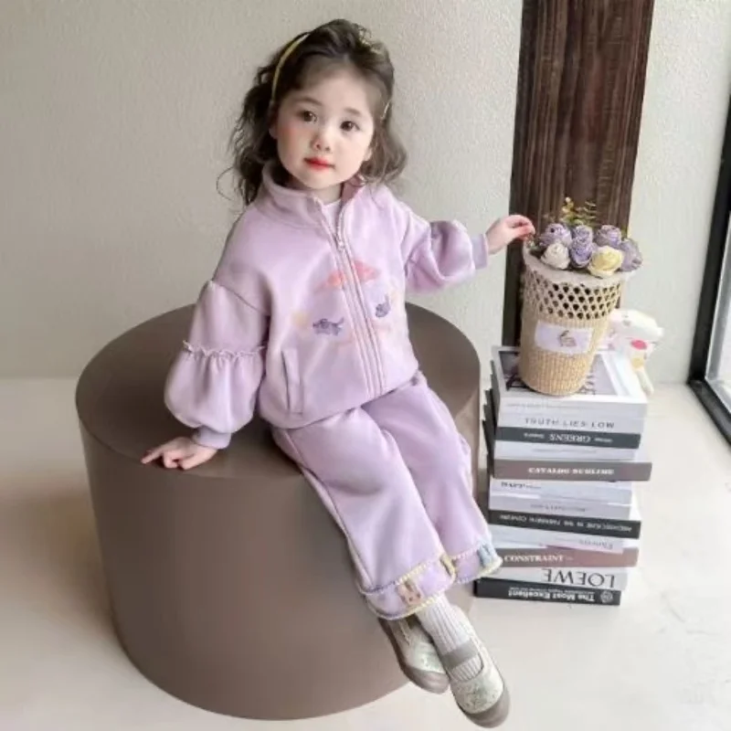 2-8Y Girls Spring and Autumn Set 2025 New Children's Sweatshirt Sweatpants Two-piece Set Baby Casual Sportswear 90-140cm
2-8Y Girls Spring and Autumn Set 2025 New Children's Sweatshirt Sweatpants Two-piece Set Baby Casual Sportswear 90-140cm