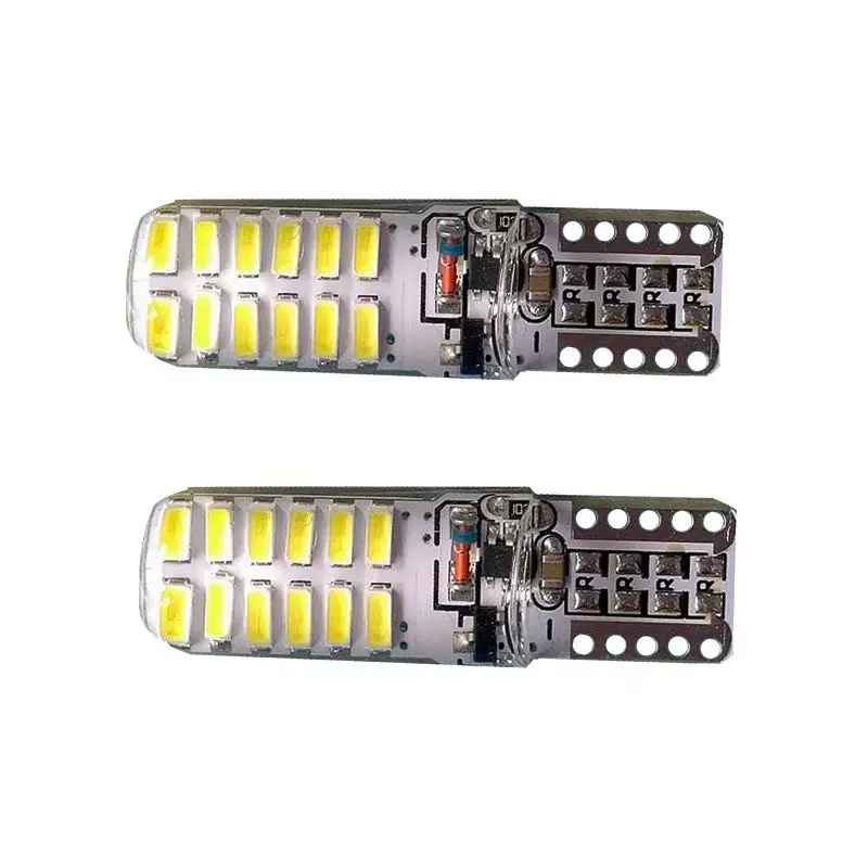 10pcs T10 Strobe Flash Shine 24 smd 3014 LED Silicone 194 168 W5W 24SMD Car Auto License Plate Wedge Light Bulb Lamp White 12V
10pcs T10 Strobe Flash Shine 24 smd 3014 LED Silicone 194 168 W5W 24SMD Car Auto License Plate Wedge Light Bulb Lamp White 12V