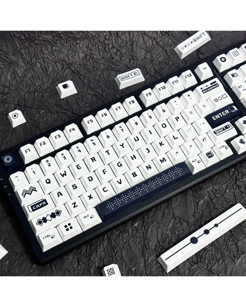 Black keycap, small original height, full set of PBT material sublimation process mechanical keyboard customization
Black keycap, small original height, full set of PBT material sublimation process mechanical keyboard customization