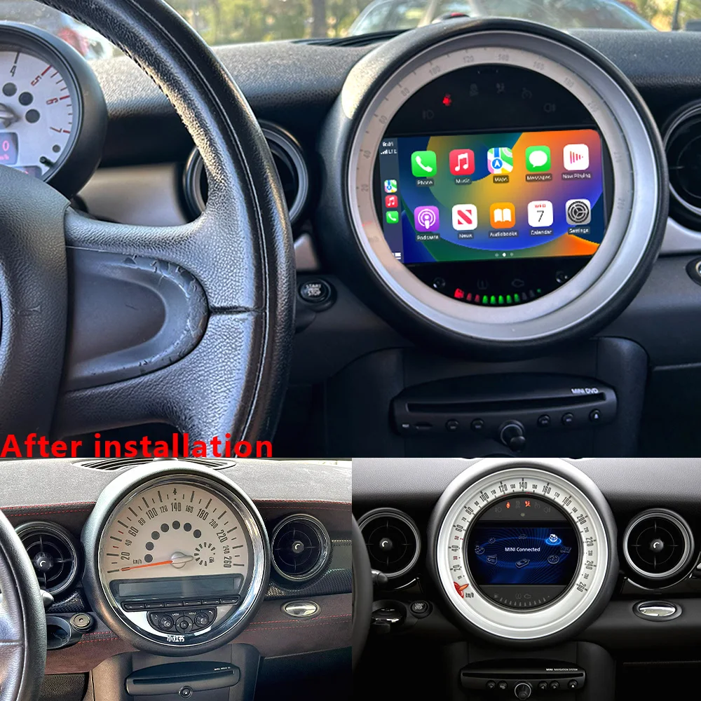 CHSTEK Wireless Carplay Car Radio For Bmw Mini Cooper R55 R56 R57 R58 S Clubman Clubvan Android 13 Bluetooth GPS DSP WIFI RDS 4G
CHSTEK Wireless Carplay Car Radio For Bmw Mini Cooper R55 R56 R57 R58 S Clubman Clubvan Android 13 Bluetooth GPS DSP WIFI RDS 4G