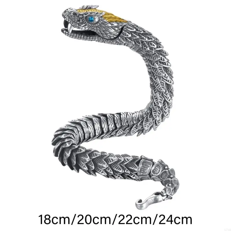 X7XB Trendy Sturdy Alloy Rattlesnakes Bracelet Jewelry Accessory Portable Hip Hop Inspired Unisex Accessory for Daily Use
X7XB Trendy Sturdy Alloy Rattlesnakes Bracelet Jewelry Accessory Portable Hip Hop Inspired Unisex Accessory for Daily Use