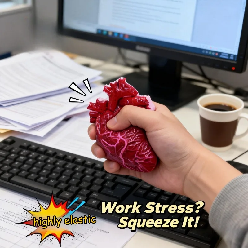 1 soft simulated heart model tabletop ornament, extrusion three-dimensional sensory training autism, birthday gift/class prize/party gift, can be used to relieve stress
1 soft simulated heart model tabletop ornament, extrusion three-dimensional sensory training autism, birthday gift/class prize/party gift, can be used to relieve stress
