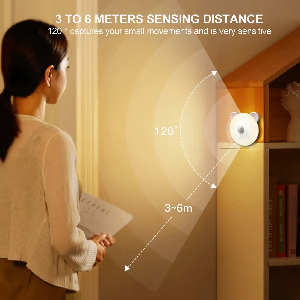 1Set Compact Motion Sensor Night Light Built-in Human Body Detection No Wiring Required Eye-Friendly Soft Glow for Bedroom
1Set Compact Motion Sensor Night Light Built-in Human Body Detection No Wiring Required Eye-Friendly Soft Glow for Bedroom