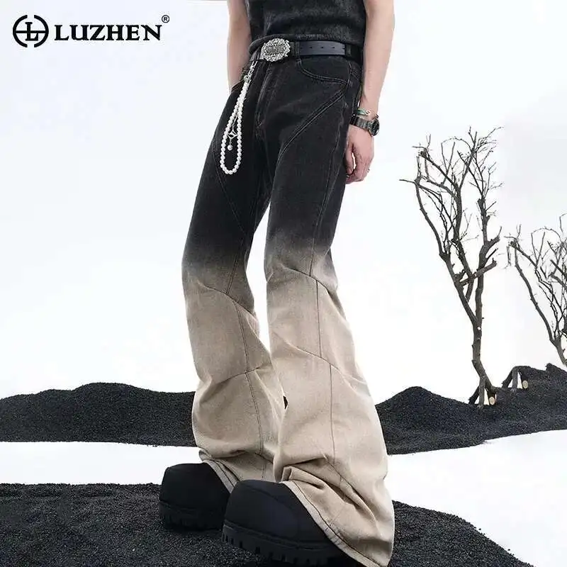 LUZHEN Washed 2025 Denim Pleated Scrawl Pants Design Original New Personalized Trendy Street Men's Wide Leg Bell Bottoms LZ9137
LUZHEN Washed 2025 Denim Pleated Scrawl Pants Design Original New Personalized Trendy Street Men's Wide Leg Bell Bottoms LZ9137