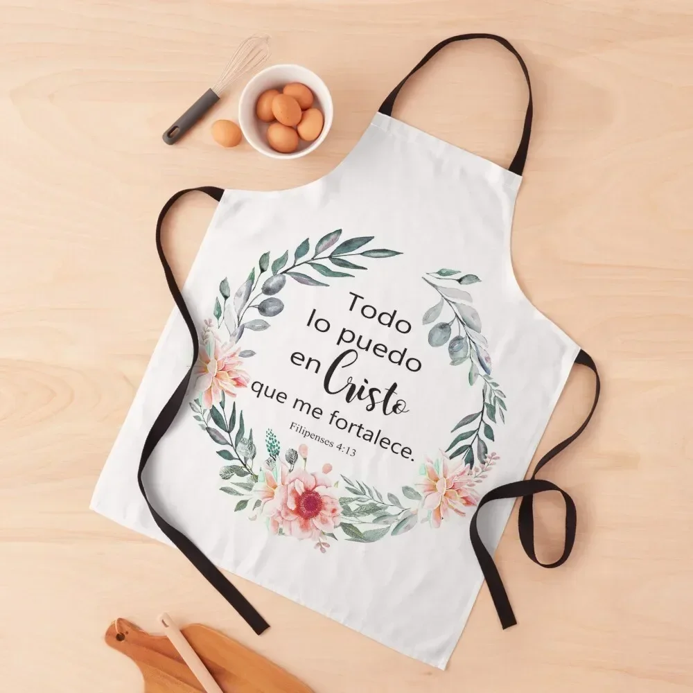 TODO LO PUEDO EN CRISTO QUE ME FORTALECE Apron for women with pocket custom women's kitchen Apron
TODO LO PUEDO EN CRISTO QUE ME FORTALECE Apron for women with pocket custom women's kitchen Apron
