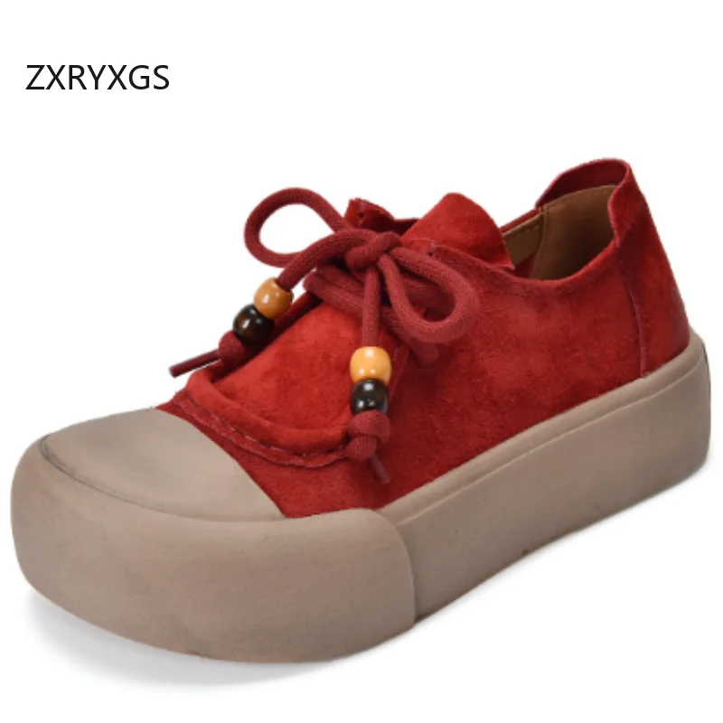ZXRYXGS/2029, осенняя обувь премиум-класса внутри и снаружи из натуральной кожи, женская вулканизированная обувь, кроссовки на платформе, модная обувь
ZXRYXGS/2029, осенняя обувь премиум-класса внутри и снаружи из натуральной кожи, женская вулканизированная обувь, кроссовки на платформе, модная обувь
