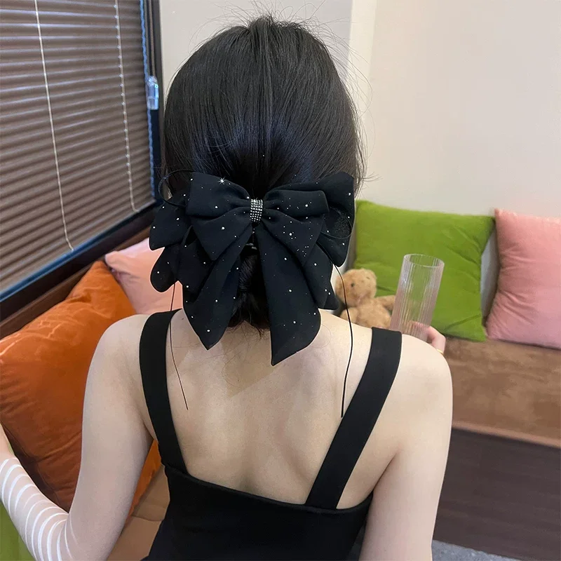 2026 New Hair Claw Female Mesh Bow Black Headwear Women Spring Autumn Hair Clip for Ladies Hair Styling Tools Accessories
2026 New Hair Claw Female Mesh Bow Black Headwear Women Spring Autumn Hair Clip for Ladies Hair Styling Tools Accessories