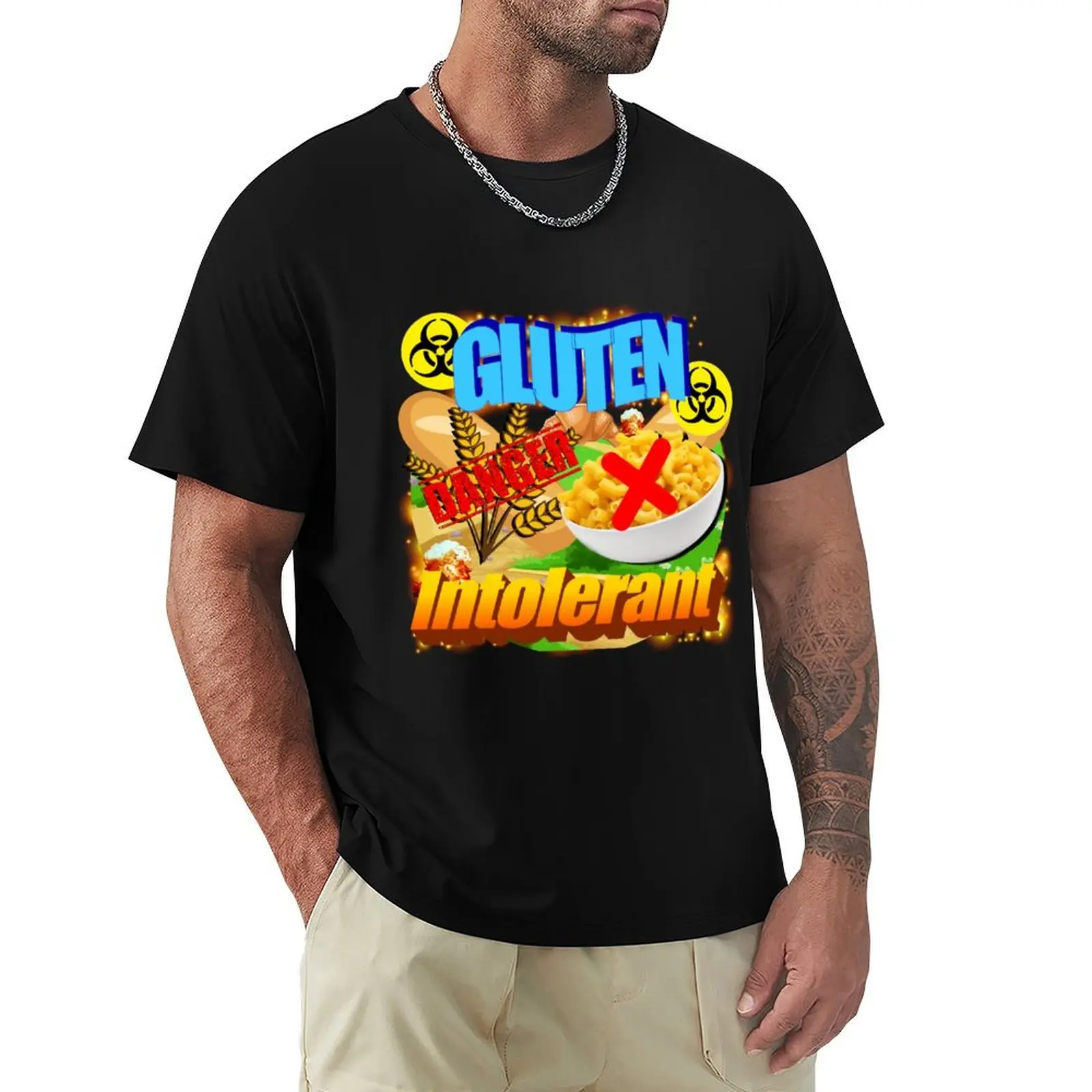 Gluten Intolerant T-Shirt Novelty Print Casual Tee Shirt
Gluten Intolerant T-Shirt Novelty Print Casual Tee Shirt