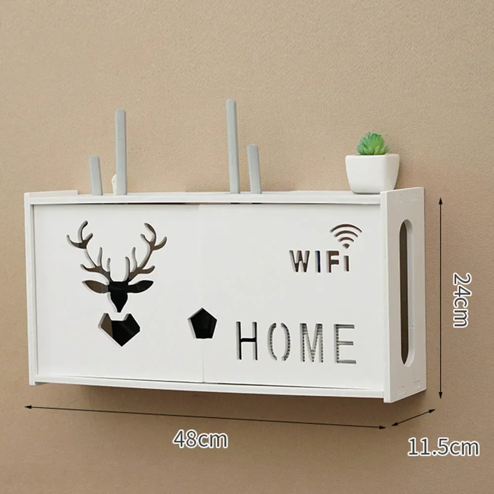 Non Toxic Router Rack WiFi Storage Box 48x24x11.5CM Decoration Large Living Room Plastic Material Wall-Mounted
Non Toxic Router Rack WiFi Storage Box 48x24x11.5CM Decoration Large Living Room Plastic Material Wall-Mounted