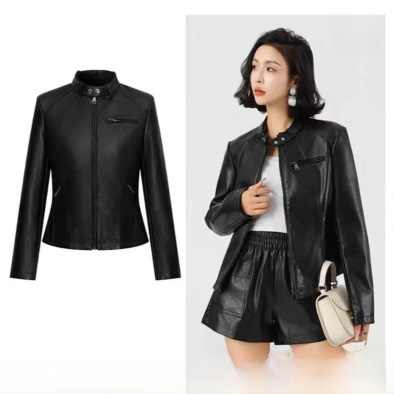 Women's Faionable Waed Leather Jaet 2024 Autumn Slim Fit Commute European Stand PU Transoceanic Leather Coat
Women's Faionable Waed Leather Jaet 2024 Autumn Slim Fit Commute European Stand PU Transoceanic Leather Coat