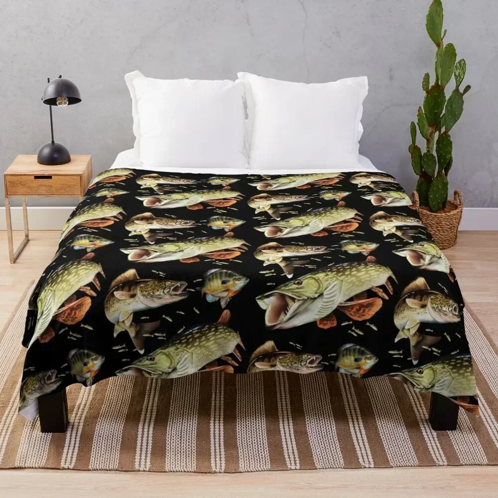 Mary Tracy - Walleye, Pike and Bluegill Throw Blanket Decorative Sofas Furry Sofas Flannels Blankets 
Mary Tracy - Walleye, Pike and Bluegill Throw Blanket Decorative Sofas Furry Sofas Flannels Blankets