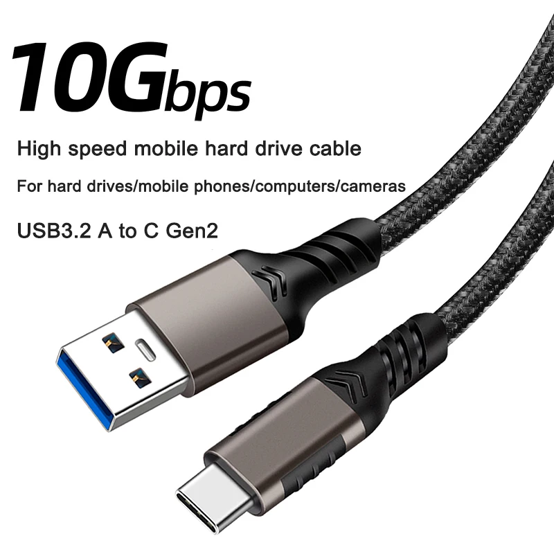 USB3.2 10Gbps Cable USB A to Type-C 3.2 Data Transfer USB C SSD Hard Disk Cable 3A 60W Quick Charge 3.0 Charge Cable
USB3.2 10Gbps Cable USB A to Type-C 3.2 Data Transfer USB C SSD Hard Disk Cable 3A 60W Quick Charge 3.0 Charge Cable