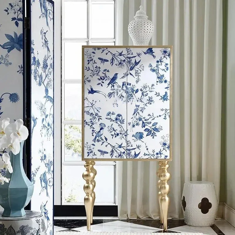 Solid wood French antique tall cabinet multi-purpose, entrance, storage locker, Chinese style decorative cabinet
Solid wood French antique tall cabinet multi-purpose, entrance, storage locker, Chinese style decorative cabinet