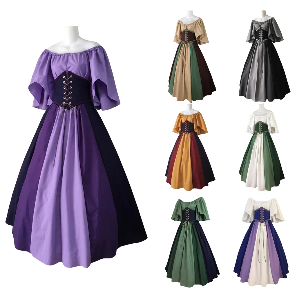 Adult Women Medieval Victorian ball gown Fantasy Chemise Top Triple Panel Skirt and Boned Waist Cincher Belt dress Costume
Adult Women Medieval Victorian ball gown Fantasy Chemise Top Triple Panel Skirt and Boned Waist Cincher Belt dress Costume
