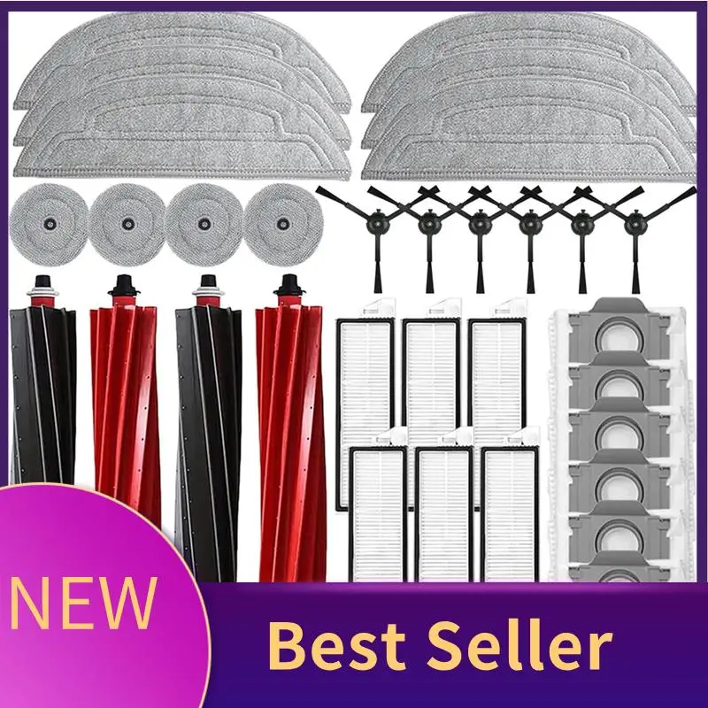 34 PCS For Roborock S8 Maxv Ultra Robot Vacuum Parts Roller Side Brushes Filters Mop Cloths Dust Bags Accessories Kit
34 PCS For Roborock S8 Maxv Ultra Robot Vacuum Parts Roller Side Brushes Filters Mop Cloths Dust Bags Accessories Kit